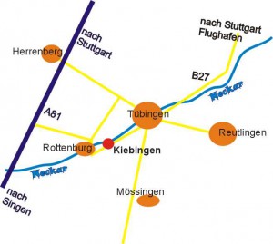 Anfahrtsplan Kiebingen